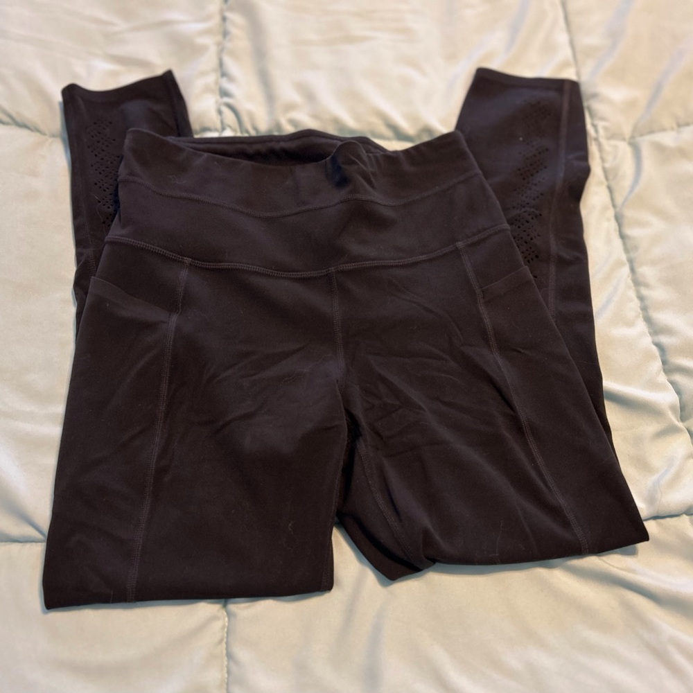 Athleta Black Niyama 7/8 Tight in Powervita with Laser-cut details (NWOT) - Picture 9 of 13